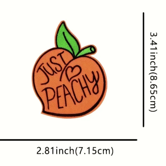 🍑 Just Peachy Iron-On Patch - Picture 11 of 12